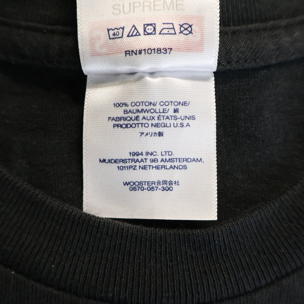 SUPREME(シュプリーム) 23SS Hardies Dog Tee ハーディーズ クルーネック カットソー 半袖Tシャツ ブラック