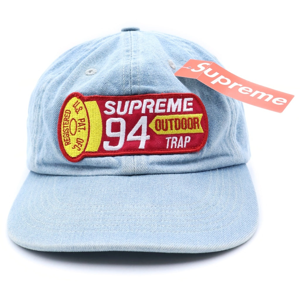 SUPREME(シュプリーム) 21SS Outdoor Trap 94 ロゴ刺繍キャップ 帽子 ブルー