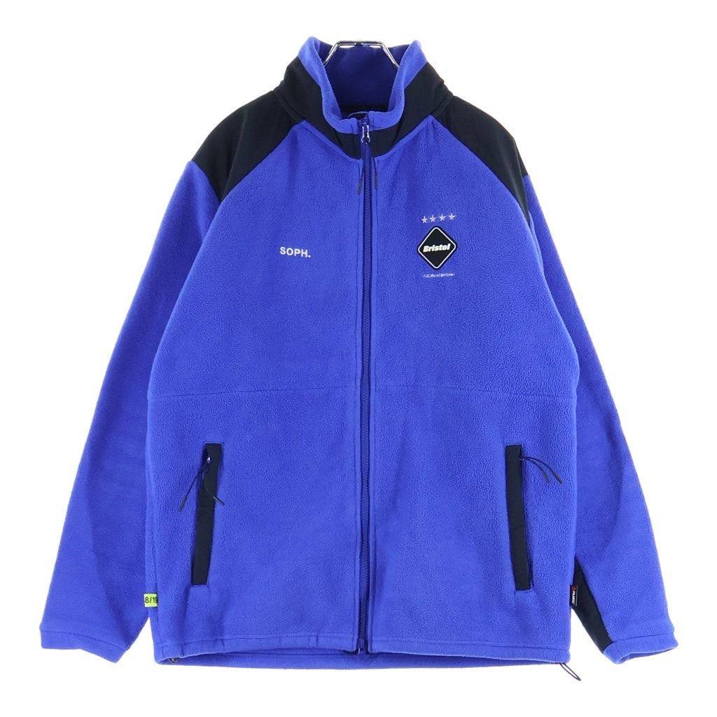 F.C.R.B./F.C.Real Bristol/FCRB(エフシーアールビー/エフシーレアルブリストル) POLARTEC FLEECE STAND COLLAR BLOUSON ポーラテックフリーススタンドカラーブルゾン ブラックブルー FCRB-189032