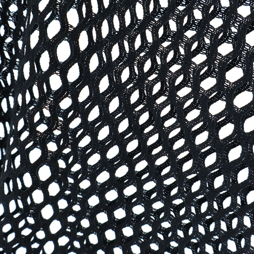 BLACK COMME des GARCONS(ブラックコムデギャルソン) Logo Print Mesh S/S Tee ロゴプリントメッシュ半袖Tシャツ カットソー ブラック 1O-T001