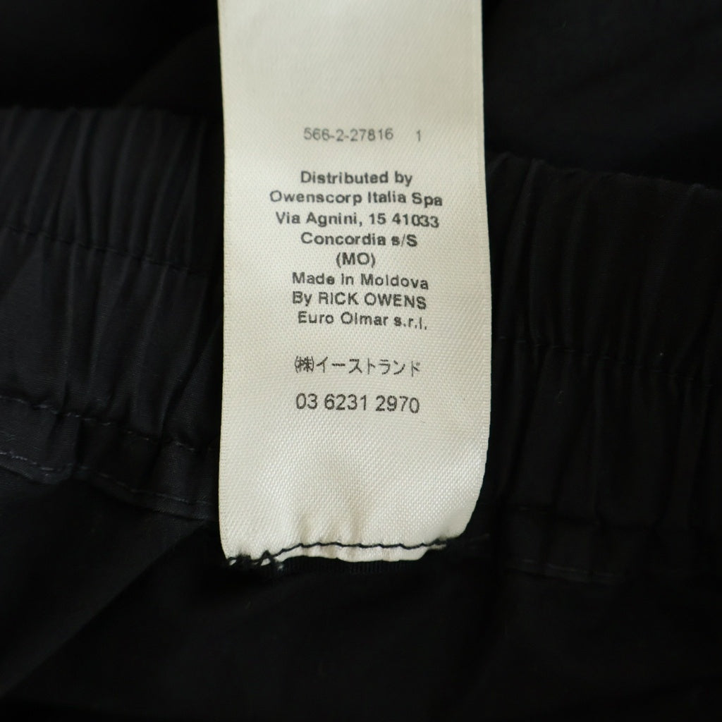 Rick Owens(リックオウエンス) 25SS HOLLYWOOD期 BELA PANTS ハリウッド期 ベラパンツ ボトムス ブラック RU01E5361-P