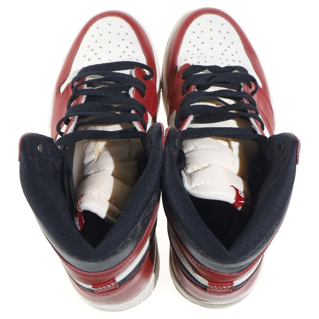 NIKE(ナイキ) AIR JORDAN1 HIGH OG LOST & FOUND CHICAGO エアジョーダン1 ロスト アンド ファウンド シカゴ ハイカットスニーカー ホワイト/レッド US9/27cm DZ5485-612