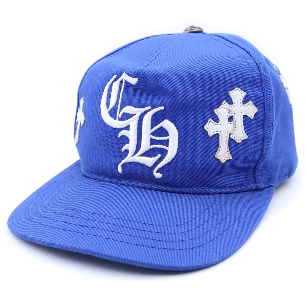 CHROME HEARTS(クロムハーツ) TRUCKER CAP クロスパッチ CH刺繍 トラッカーキャップ 帽子 ブルー
