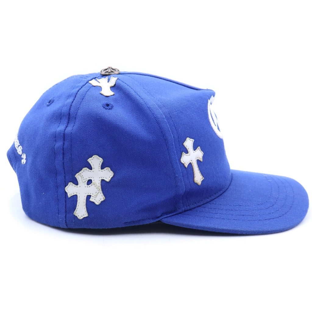 CHROME HEARTS(クロムハーツ) TRUCKER CAP クロスパッチ CH刺繍 トラッカーキャップ 帽子 ブルー