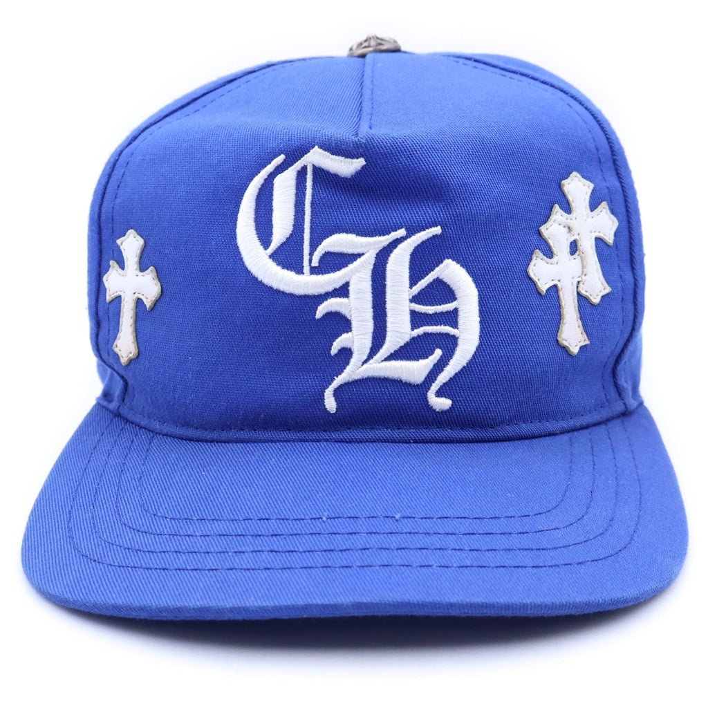 CHROME HEARTS(クロムハーツ) TRUCKER CAP クロスパッチ CH刺繍 トラッカーキャップ 帽子 ブルー