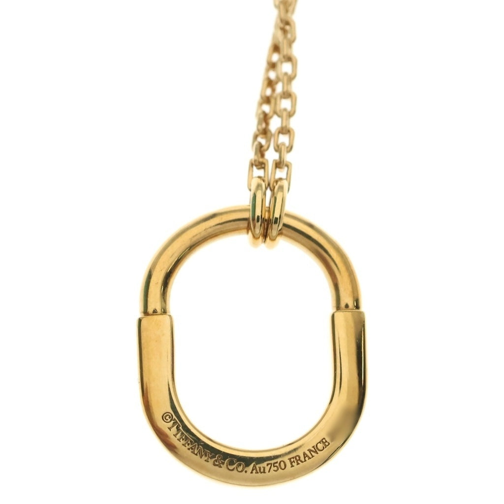 TIFFANY & Co.(ティファニー) K18YG ロック ペンダント スモール ネックレス イエローゴールド