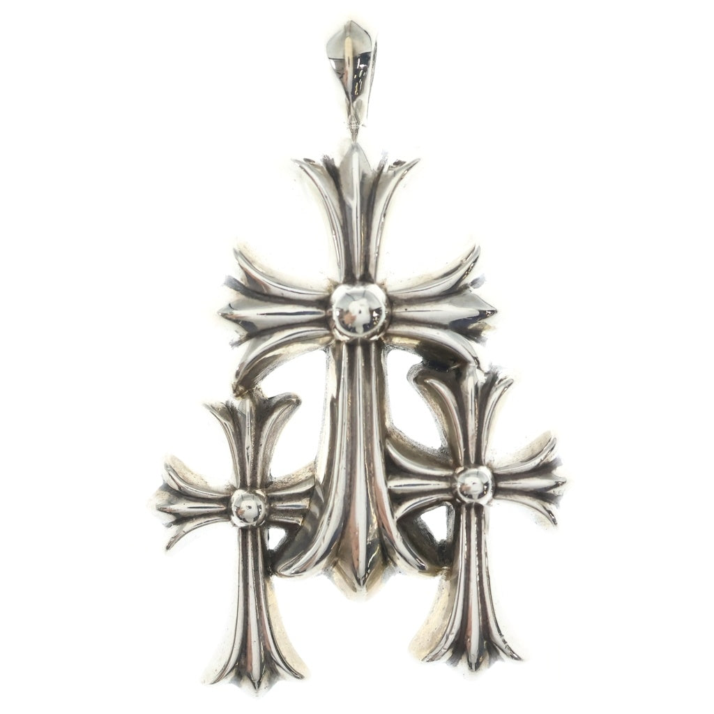 CHROME HEARTS(クロムハーツ) 3 CH CRS SML トリプルCHクロス スモール ペンダントトップ シルバー BCA201
