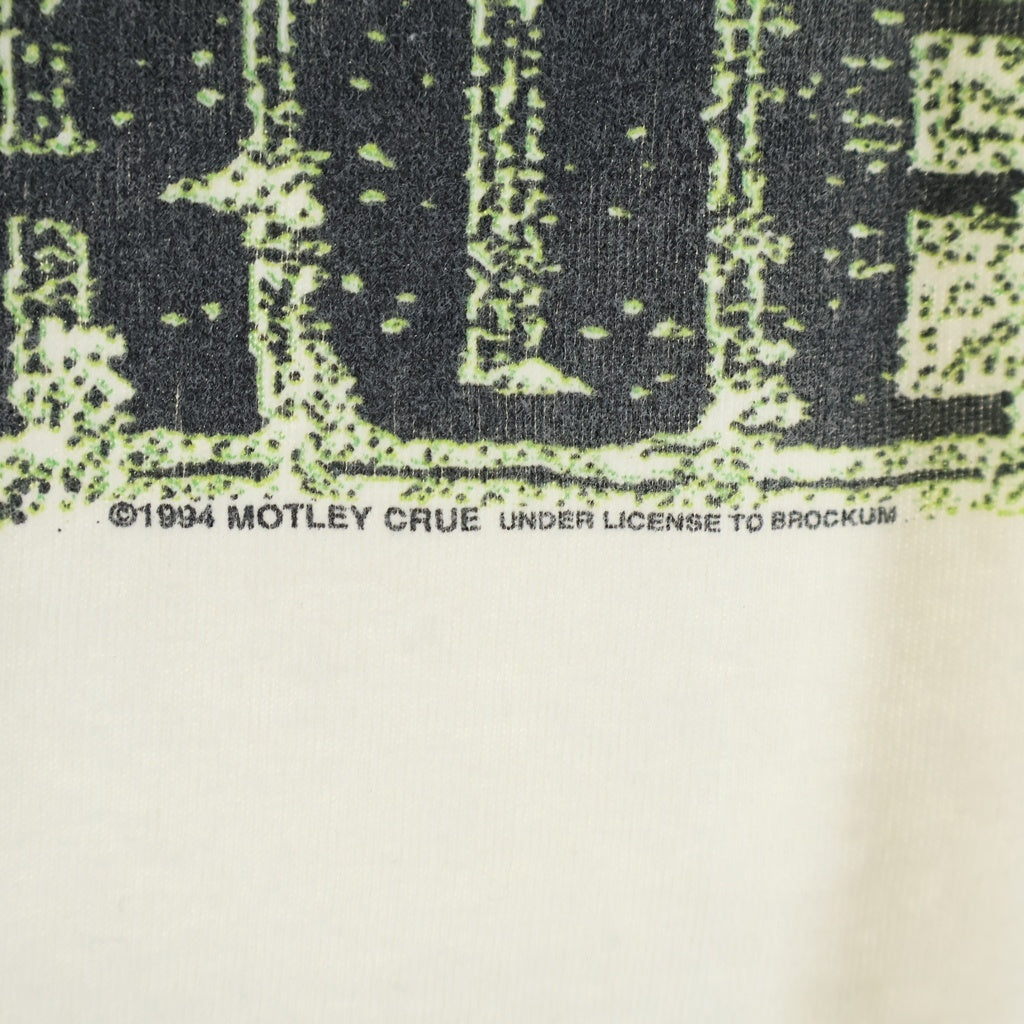 VINTAGE(ヴィンテージ) 90s Motley Crue Smoke the Sky モトリークルー スモークザスカイ 半袖Tシャツ カットソー ホワイト