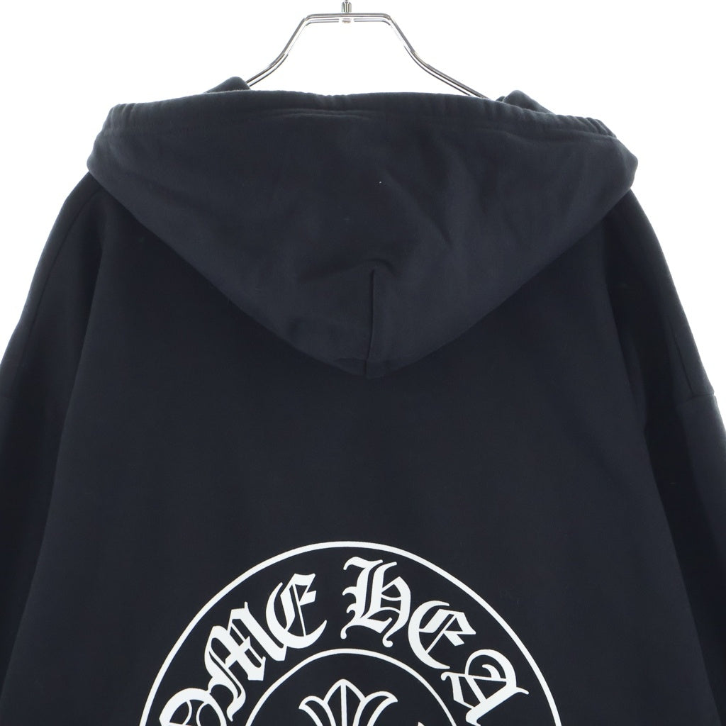 CHROME HEARTS(クロムハーツ) SWTSHRT HD ZIP 東京限定 バックホースシュープリント ジップアップパーカー ブラック
