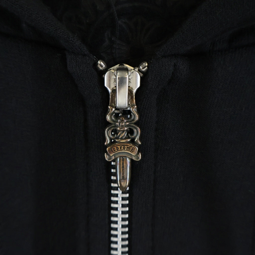 CHROME HEARTS(クロムハーツ) SWTSHRT HD ZIP 東京限定 バックホースシュープリント ジップアップパーカー ブラック