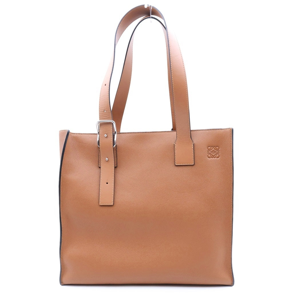 LOEWE(ロエベ) バックルジッパー アナグラム トートバッグ ブラウン レディース