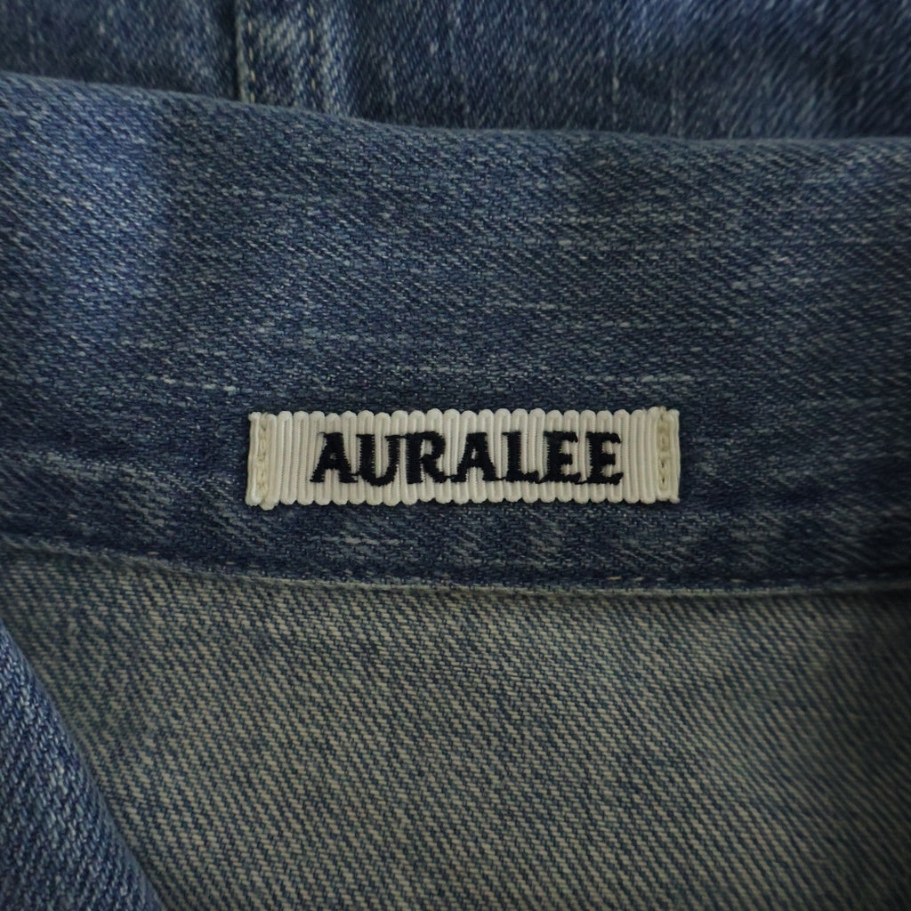 AURALEE(オーラリー) SELVEDGE FADED LIGHT DENIM BLOUSON セルビッジフェイデッドライトデニムブルゾン ジャケット ブルー A24SB01DE