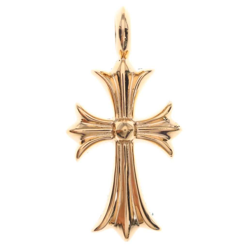 CHROME HEARTS(クロムハーツ) 22K TNY CRSF P/SAP タイニーファットクロス PAVEサファイア ペンダントトップ ゴールドBCA426