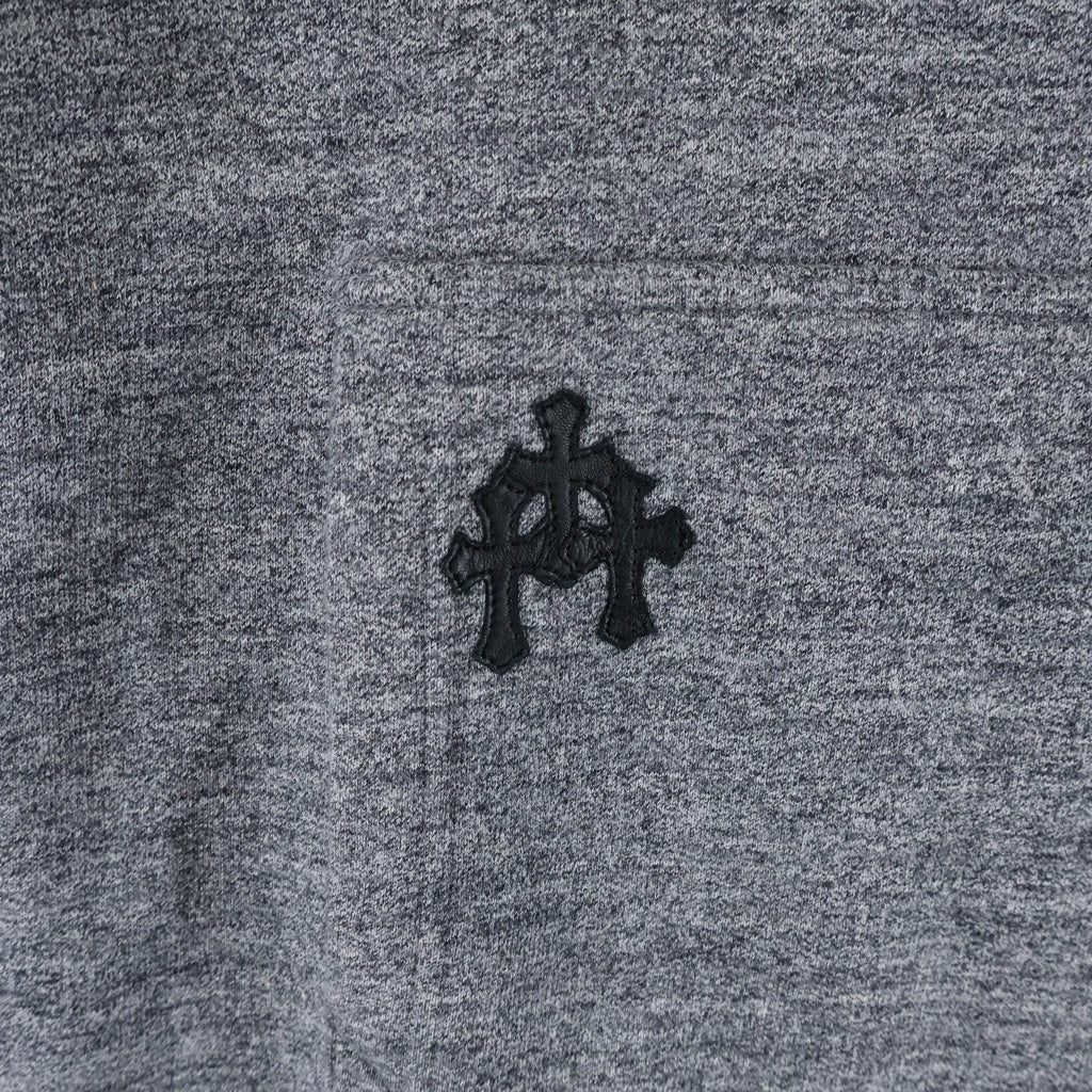 CHROME HEARTS(クロムハーツ) Y NOT クロスパッチ 半袖スウェット グレー