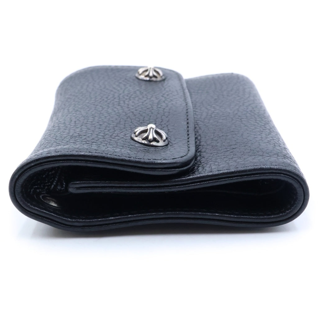 CHROME HEARTS(クロムハーツ) WAVE MINI CROSS CH SCROLL LABEL WALLET ウェーブミニCHスクロールラベルウォレット 財布 ブラック