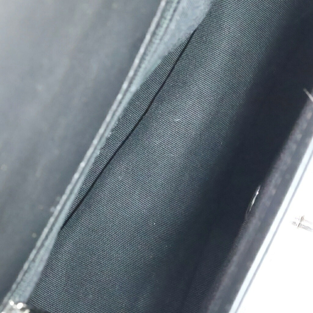 CHANEL(シャネル) マトラッセ ココマーク ロゴカーフスキン トップハンドル チェーンショルダーバック ブラック M14244