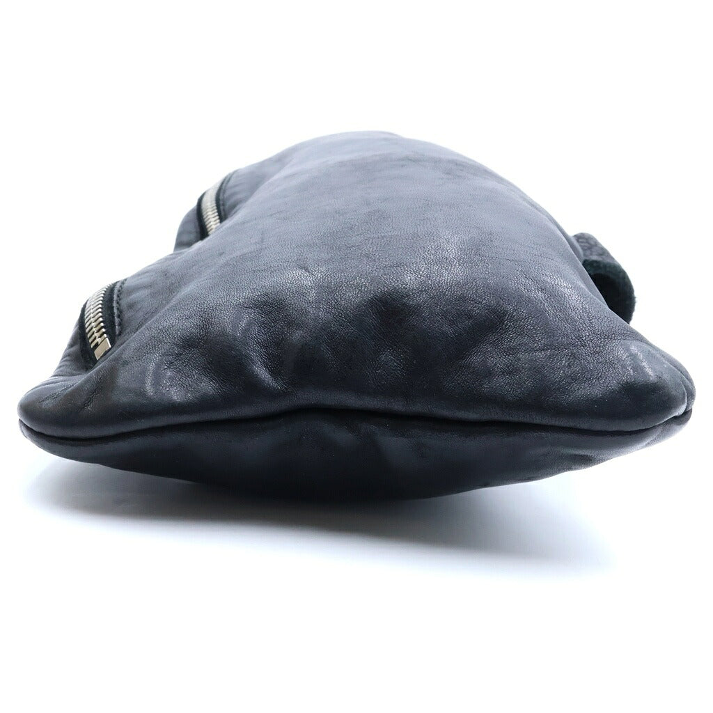 GUIDI(グイディ) Q30 WEARABLE SHOULDER BAG ウェアー エーブル レザーショルダーバック ブラック