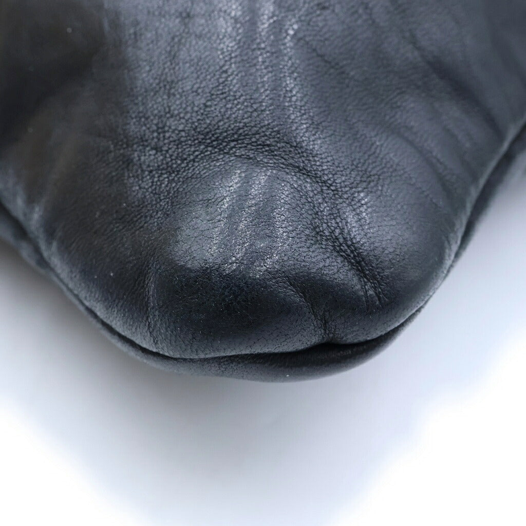 GUIDI(グイディ) Q30 WEARABLE SHOULDER BAG ウェアー エーブル レザーショルダーバック ブラック
