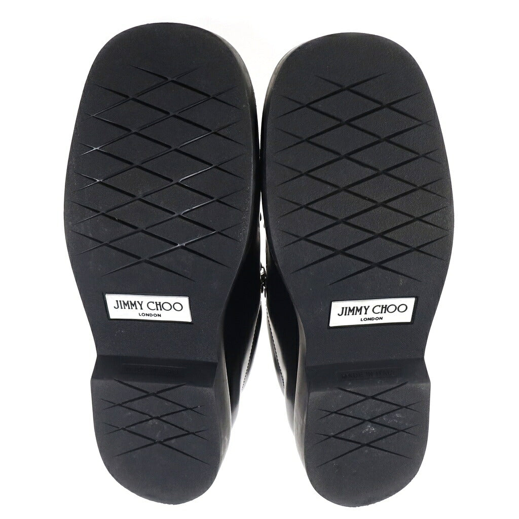 JIMMY CHOO(ジミーチュウ) Smooth Calfskin Leather Reeves Derby Shoes スムースカーフレザー ダービーシューズ 革靴 ブラック REEVESLACEUPPKR