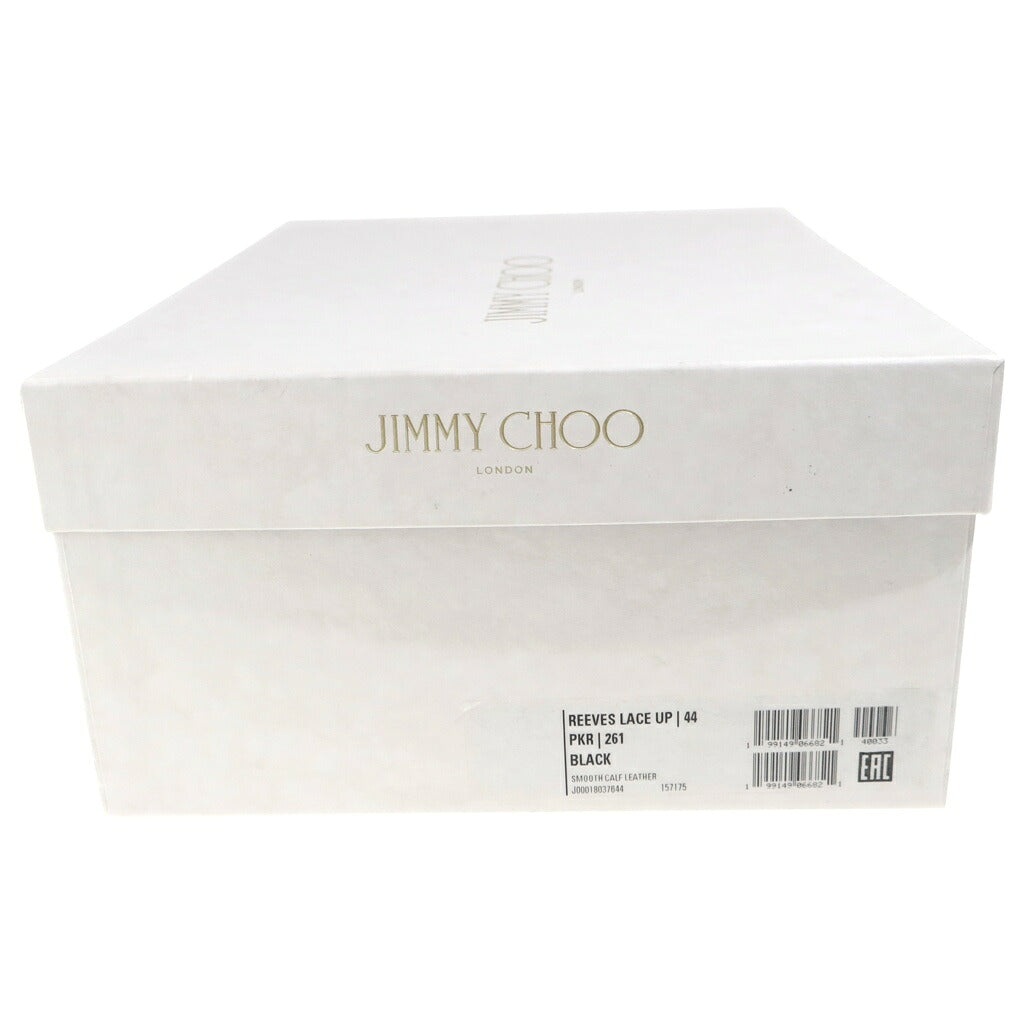 JIMMY CHOO(ジミーチュウ) Smooth Calfskin Leather Reeves Derby Shoes スムースカーフレザー ダービーシューズ 革靴 ブラック REEVESLACEUPPKR