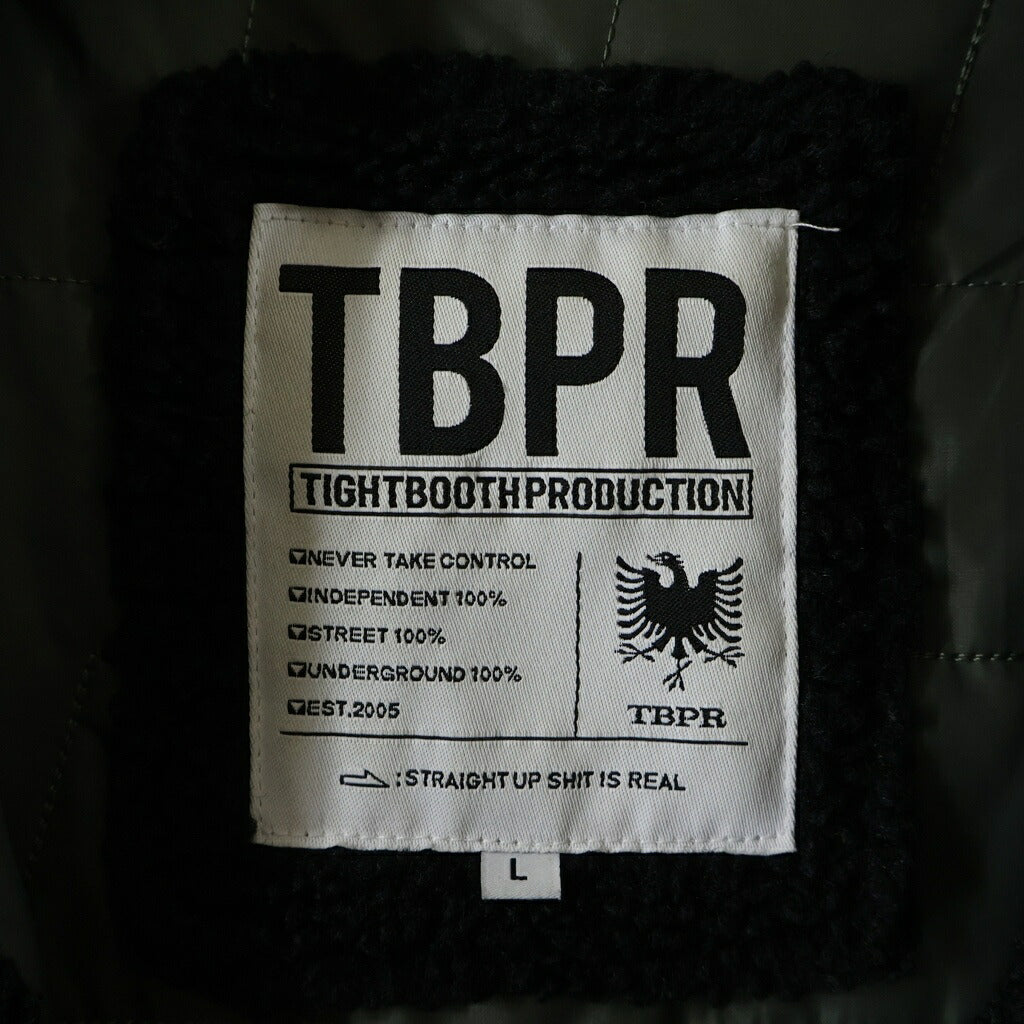 TIGHTBOOTH(タイトブース) WINDOWS BOA JACKET ウィンドーズボアジャケット ブラック