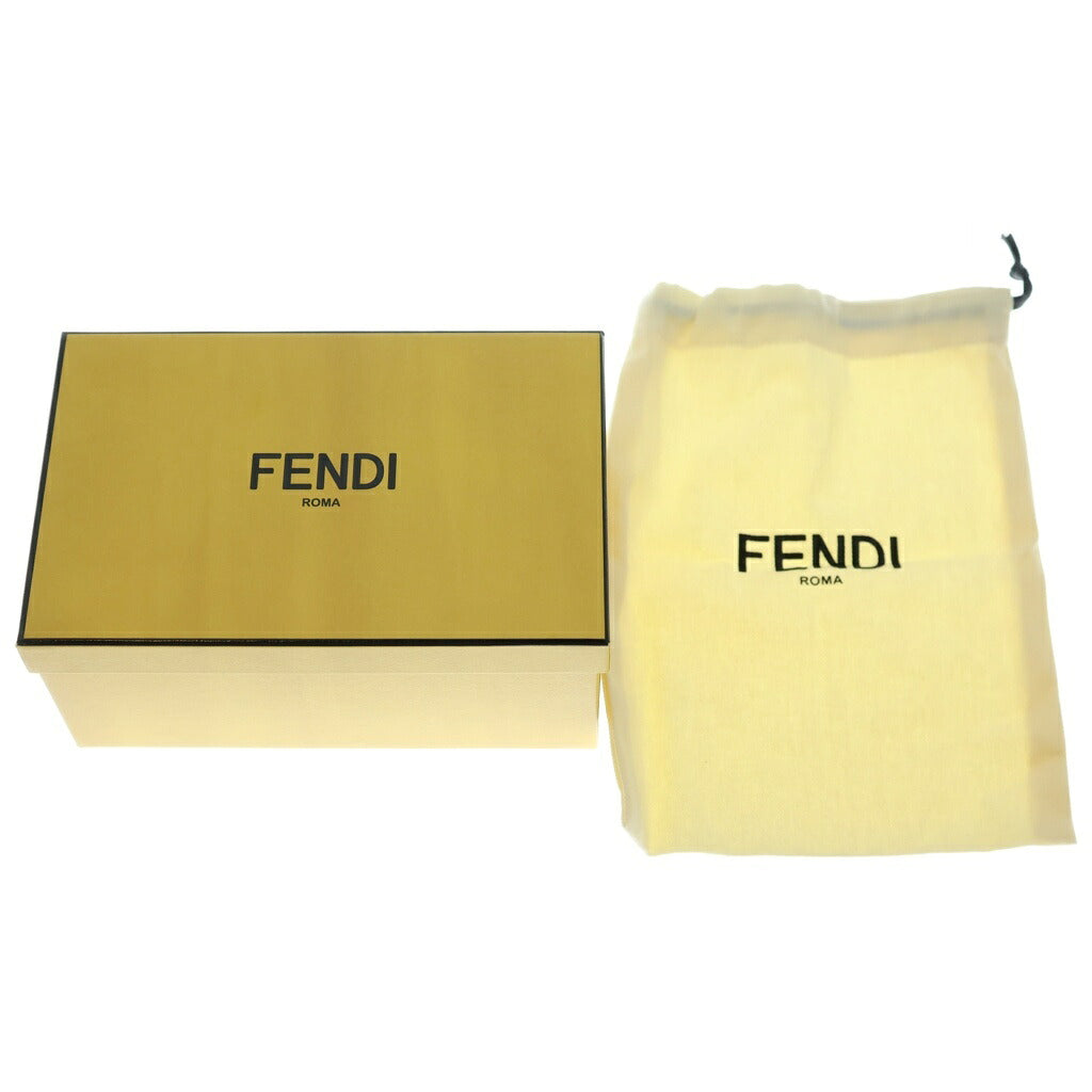 FENDI(フェンディ) ポンポンファー チャーム ストラップ ブラウン