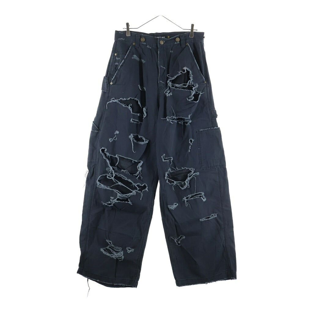 PROJECT G/R(プロジェクトジーアール) DISTRESSSED PATCH WORK PANTS ダメージ加工パッチワークパンツ ボトムス ブラック