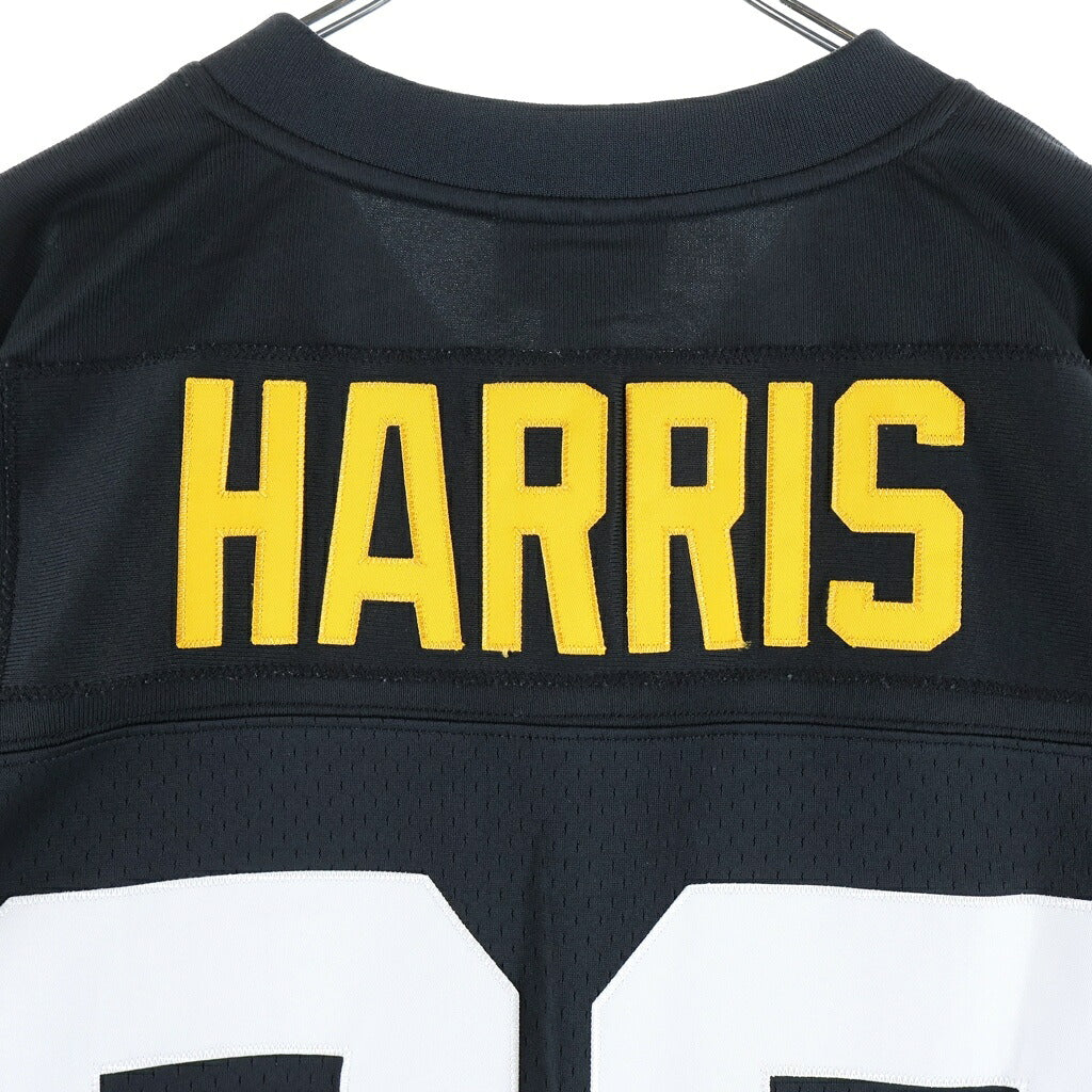 Mitchell&Ness(ミッチェル アンド ネス) NFL HARRIS エヌエフエル ハリス Vネック 半袖ゲームシャツ ブラック