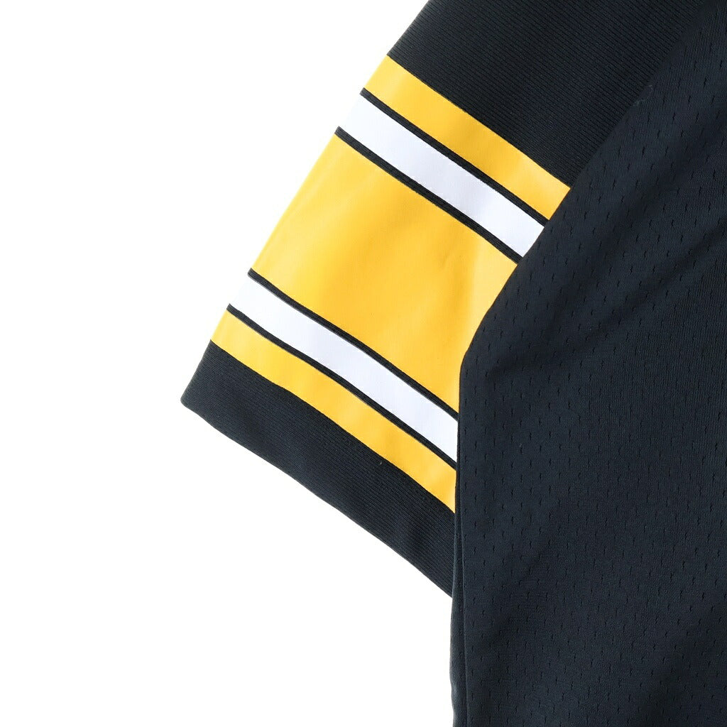 Mitchell&Ness(ミッチェル アンド ネス) NFL HARRIS エヌエフエル ハリス Vネック 半袖ゲームシャツ ブラック