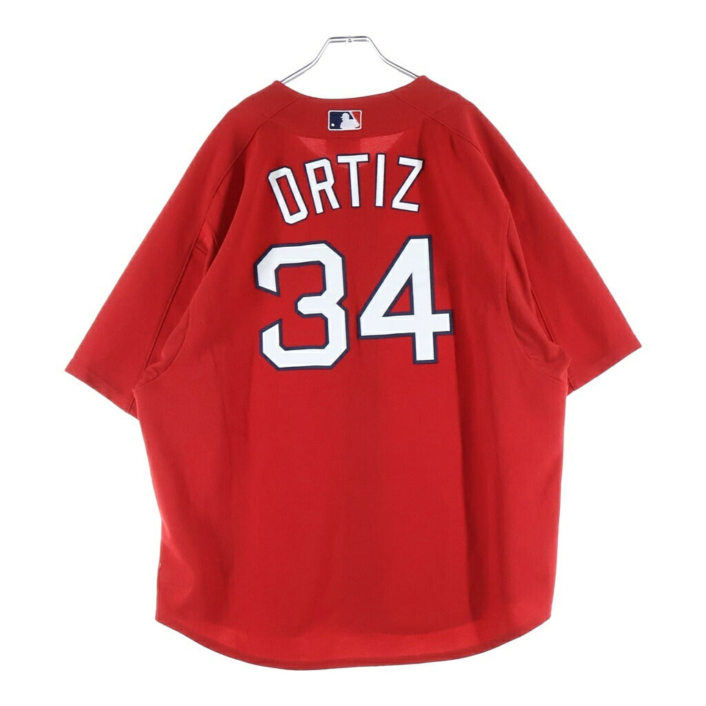 Mitchell&Ness(ミッチェル アンド ネス) MLB RED SOX ORTIZ エムエルビー レッドソックス オルティーズ 半袖ゲームシャツ レッド