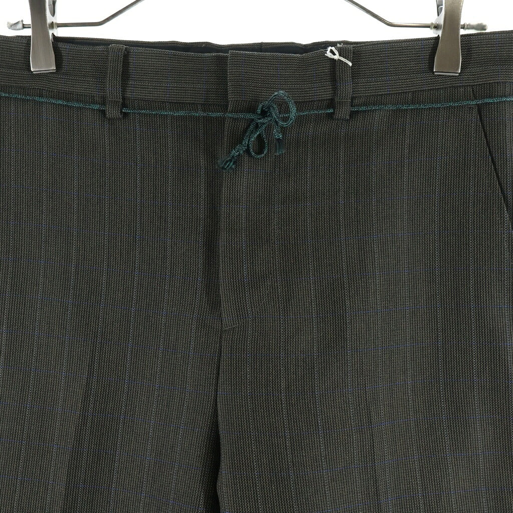 Acne Studios(アクネ ストゥディオズ) ループデザイン チェック柄 スラックスパンツ ブラウン FN-MN-TROU000271