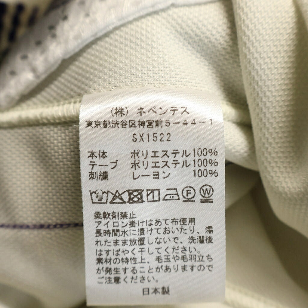 Needles(ニードルス) H.D.TRACK PANT SHORTS ロゴデザイン サイドライン トラック ショートパンツ ホワイト SX1522