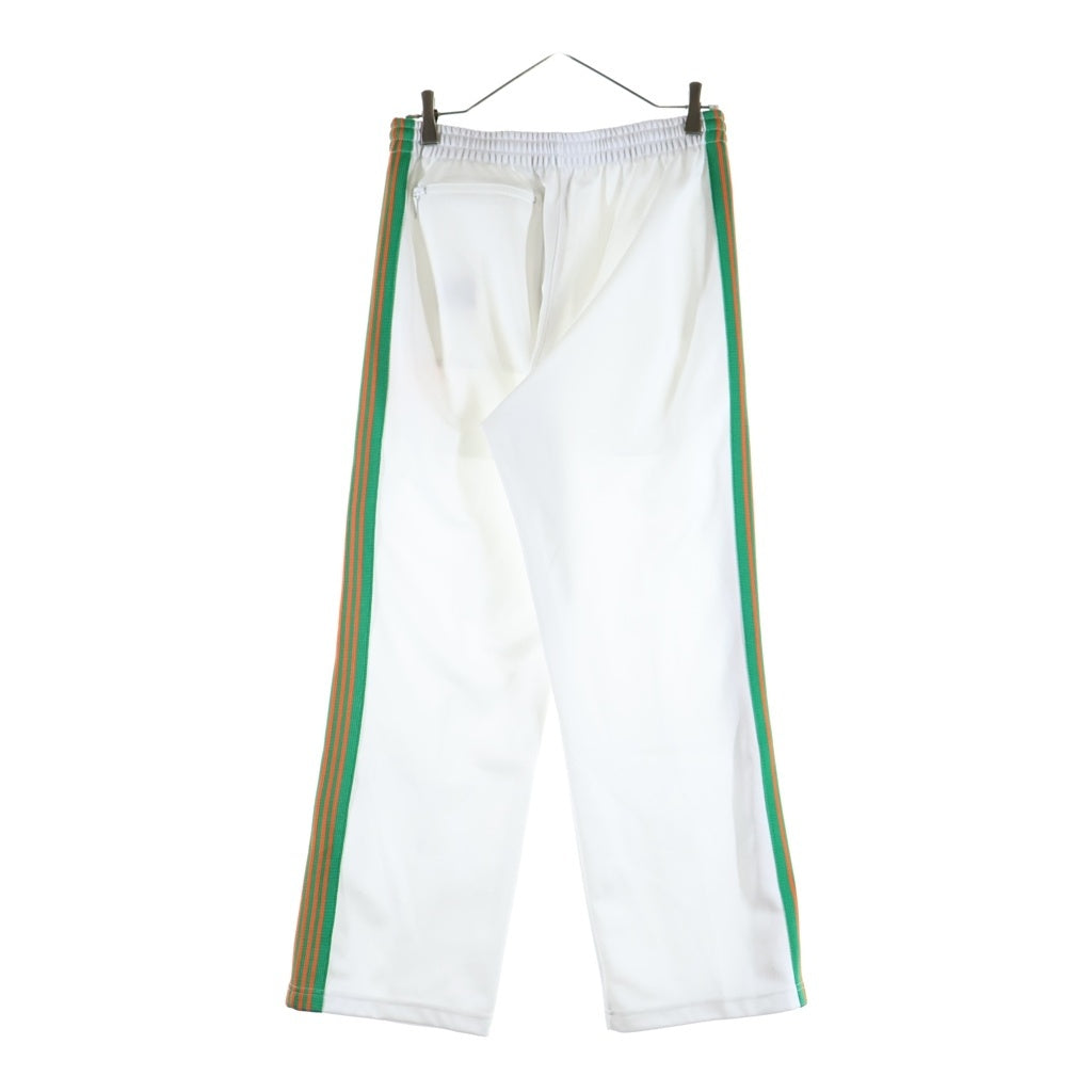 Needles(ニードルス) TRACK PANTS ロゴデザイン サイドライン トラックパンツ ホワイト LQ436