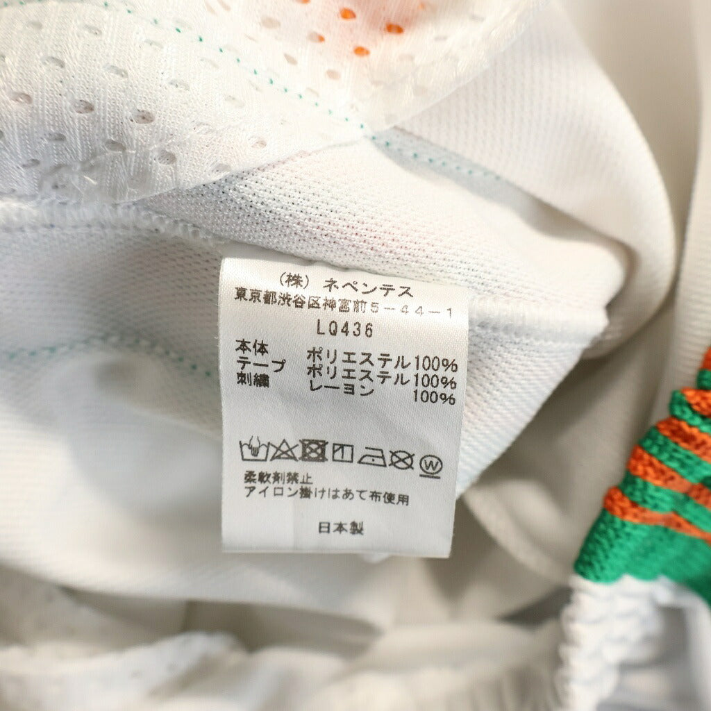 Needles(ニードルス) TRACK PANTS ロゴデザイン サイドライン トラックパンツ ホワイト LQ436