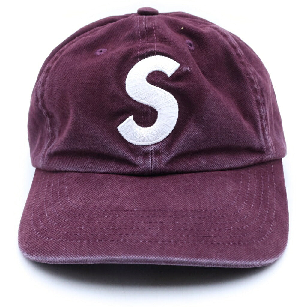 SUPREME(シュプリーム) 26AW Washed Canvas S Logo 6Panel Cap ウォッシュド キャンバス Sロゴデザイン ベースボールキャップ 帽子 レッド