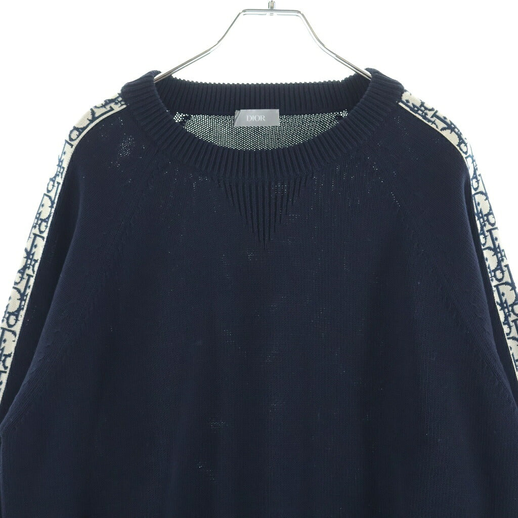 DIOR(ディオール) オブリーク クルーネック長袖ニット セーター ネイビー 113M638AT187