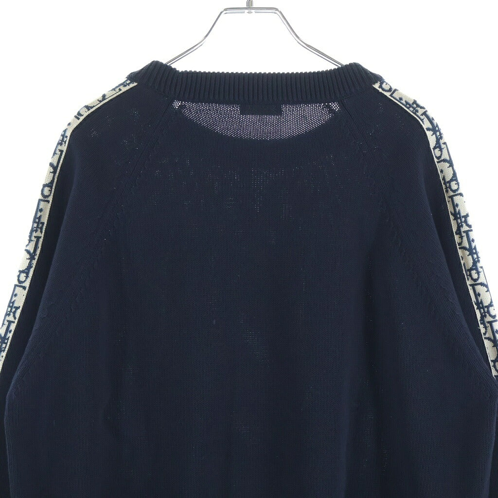 DIOR(ディオール) オブリーク クルーネック長袖ニット セーター ネイビー 113M638AT187