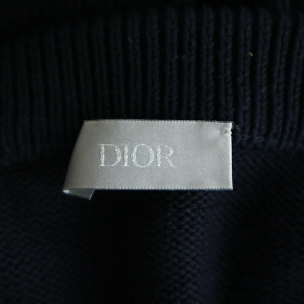 DIOR(ディオール) オブリーク クルーネック長袖ニット セーター ネイビー 113M638AT187