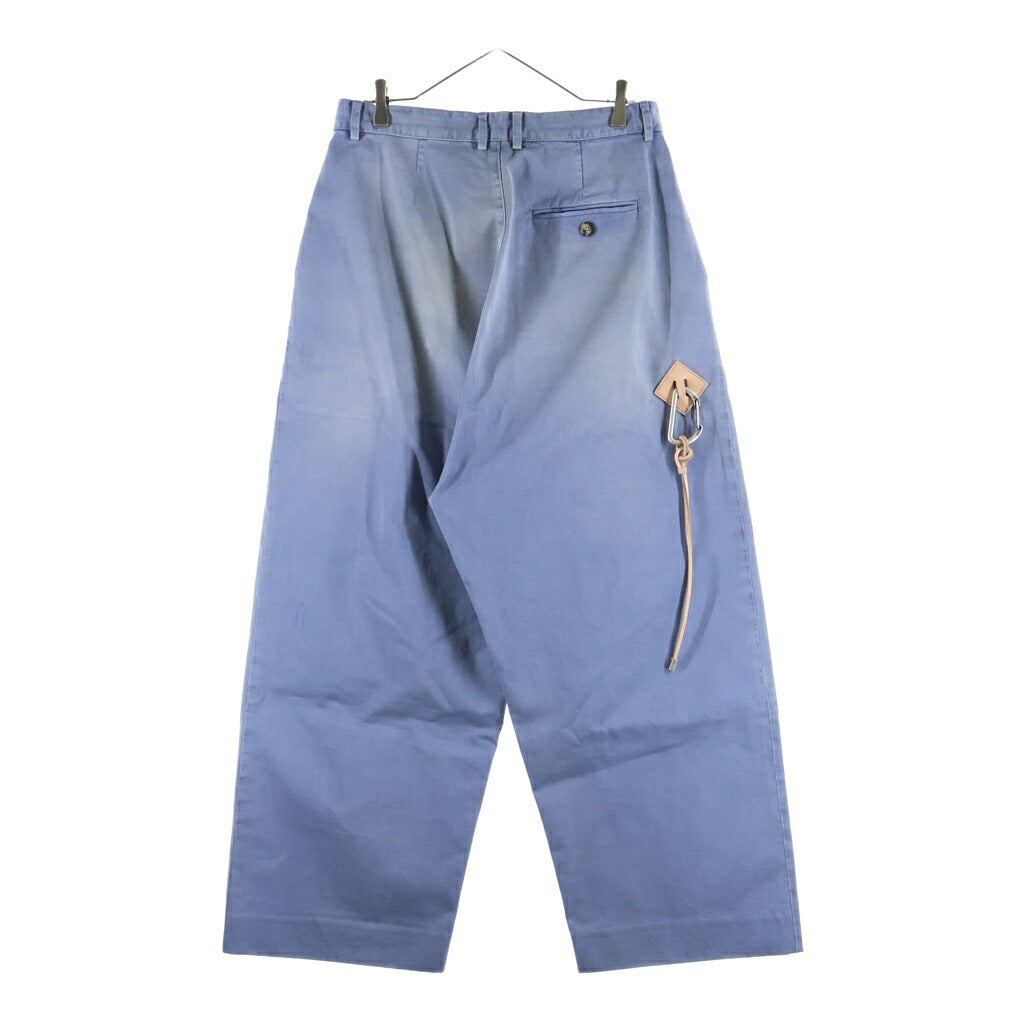 LOEWE(ロエベ) LOW CROTCH TROUSERS ロークロッチ トラウザー ワイドパンツ ブルー H526Y04WEI