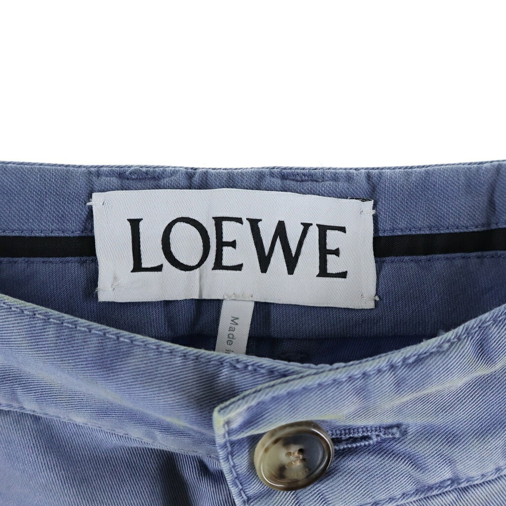 LOEWE(ロエベ) LOW CROTCH TROUSERS ロークロッチ トラウザー ワイドパンツ ブルー H526Y04WEI