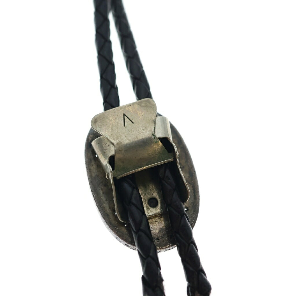 CHROME HEARTS(クロムハーツ) BOLOTIE OVALTINY タイニークラシックオーバルクロス ループタイ シルバー/ブラック BCA209