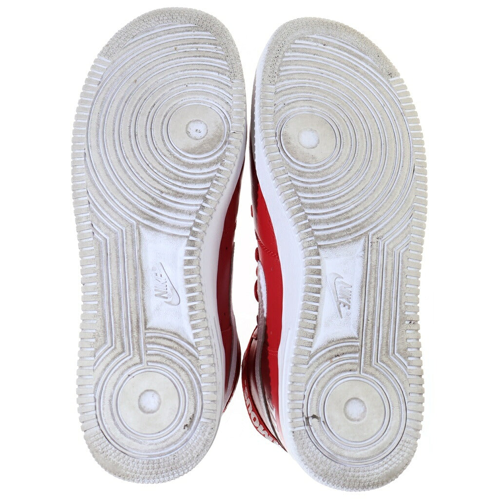 NIKE(ナイキ) 14AW ×SUPREME AIR FORCE 1 HIGH WORLD FAMOUS エアフォース1 ハイ ワールド フェイマス ハイカットスニーカー ホワイト/レッド US11/29cm 698696 610