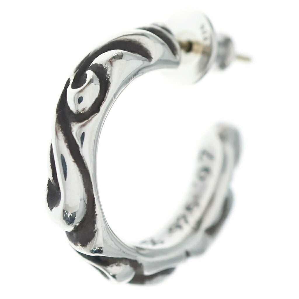 CHROME HEARTS(クロムハーツ) HOOP SCROOL スクロール フープピアス シルバー BCA102
