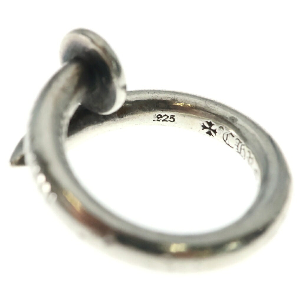 CHROME HEARTS(クロムハーツ) NAIL FLAT ネイル フラット リング シルバー BCA350
