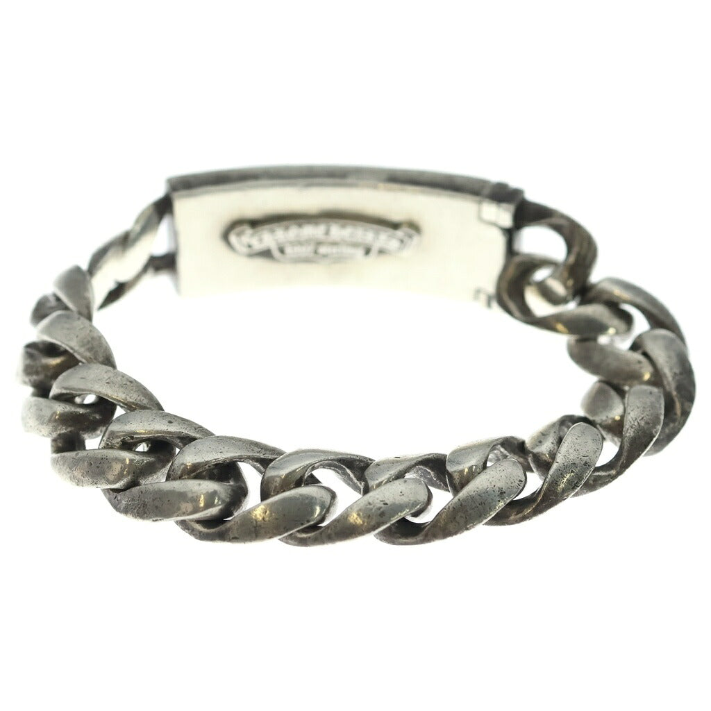 CHROME HEARTS(クロムハーツ) ID FLORAL CRS フローラルクロスIDクラシックリンク ブレスレット 13LINK シルバー BCA164