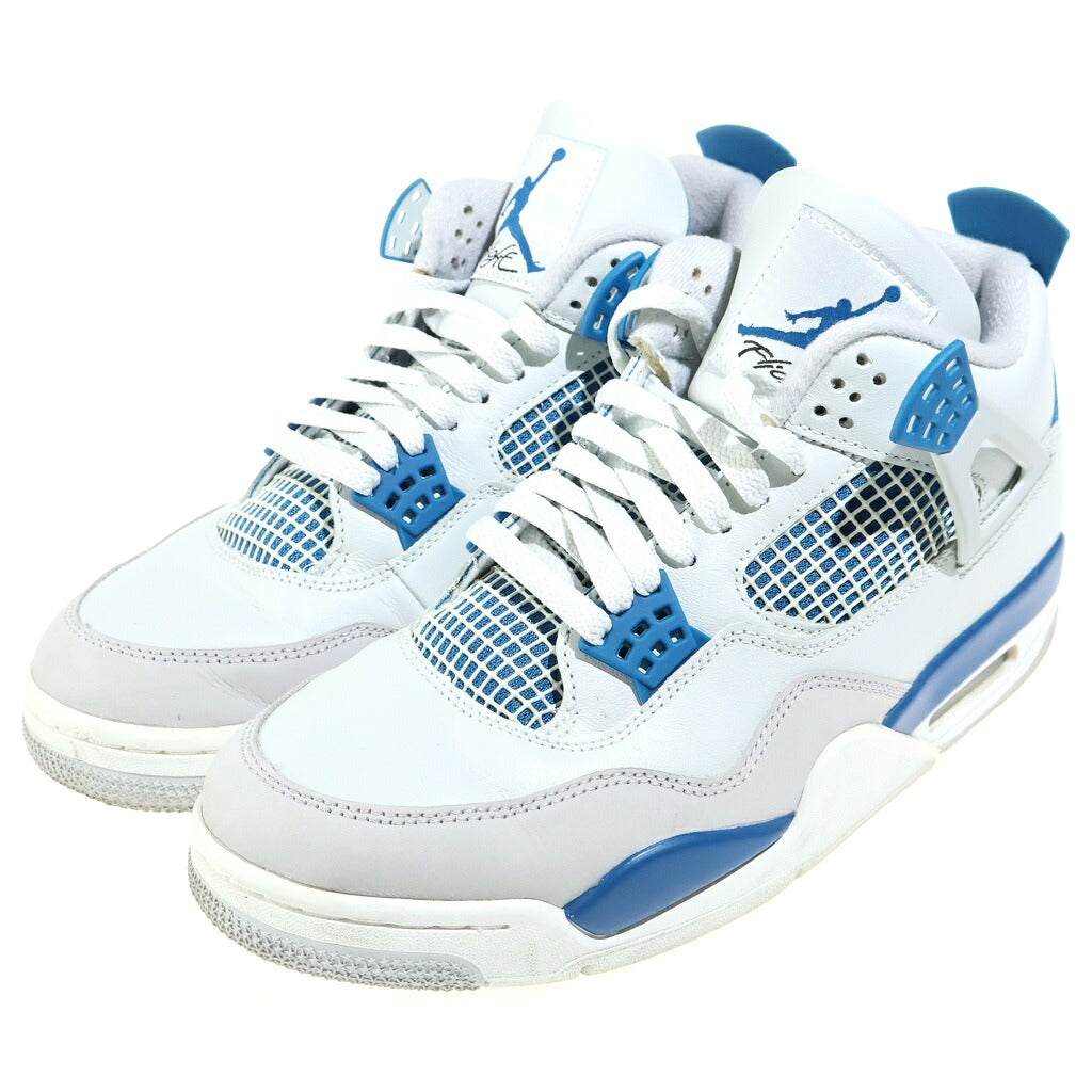 NIKE(ナイキ) AIR JORDAN 4 RETRO INDUSTRIAL BLUE エアジョーダン4 レトロ インダストリアルブルー ローカットスニーカー ホワイト/ブルー US10/28cm FV5029-141