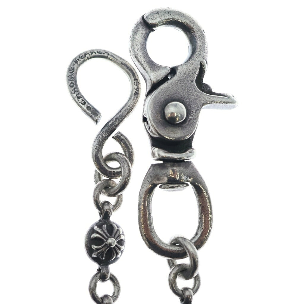 CHROME HEARTS(クロムハーツ) 2BALL LONG-S/1クリップロング#2クロスボール ウォレットチェーン シルバー BCA386