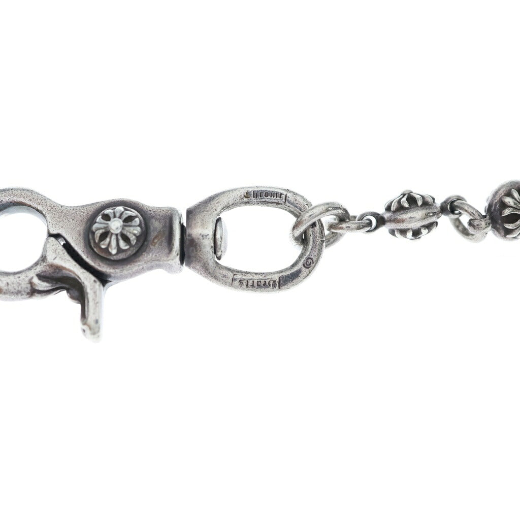CHROME HEARTS(クロムハーツ) 2BALL LONG-S/1クリップロング#2クロスボール ウォレットチェーン シルバー BCA386