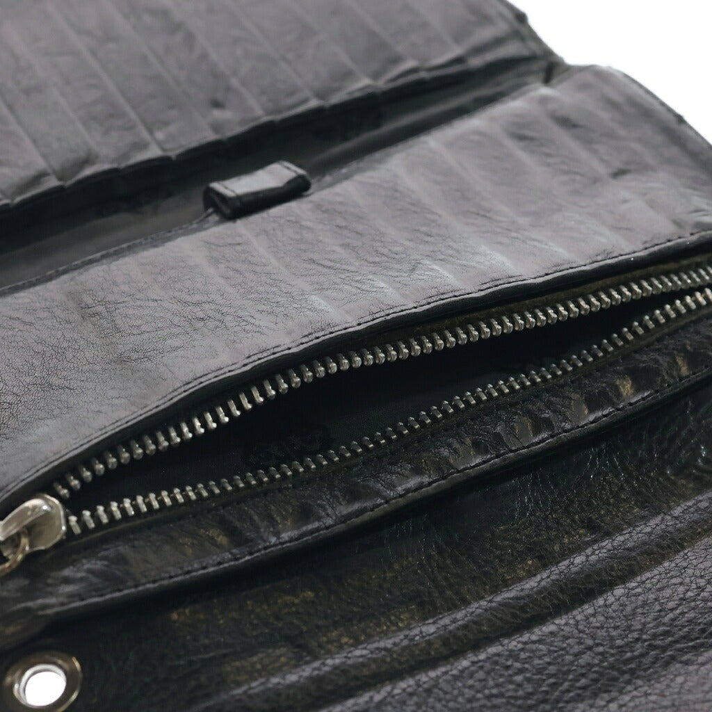 CHROME HEARTS(クロムハーツ) WAVE ウェーブ レザーウォレット 財布 ブラック