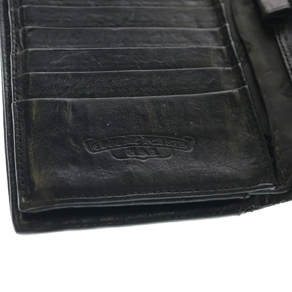 CHROME HEARTS(クロムハーツ) WAVE ウェーブ レザーウォレット 財布 ブラック